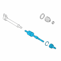 OEM 2012 Ford Edge Axle Assembly Diagram - 7T4Z-3A427-C