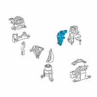 OEM Lexus ES250 Bracket Sub-Assembly, En Diagram - 12303-25040