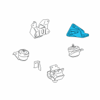 OEM 2007 Toyota Tacoma Front Bracket Diagram - 12315-31051