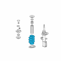 OEM BMW X5 Front Coil Spring Diagram - 31-33-6-750-331