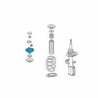 OEM 2006 BMW X5 Guide Support Diagram - 31-30-6-779-604