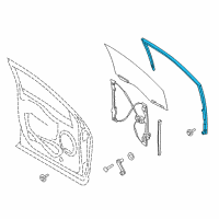 OEM 2019 Ford F-150 Run Channel Diagram - FL3Z-1521597-E