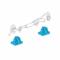 OEM Cadillac License Lamp Diagram - 13588150