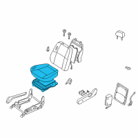 OEM 2000 Nissan Pathfinder Cushion Assy-Front Seat Diagram - 87350-2W805