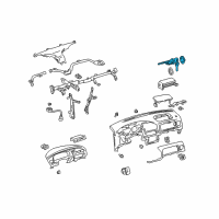 OEM 2002 Toyota Sienna Cylinder & Keys Diagram - 69057-45030