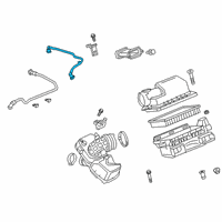 OEM 2019 Cadillac CT6 PCV Tube Diagram - 55496605