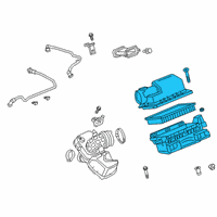 OEM Cadillac CT6 Air Cleaner Assembly Diagram - 84188300