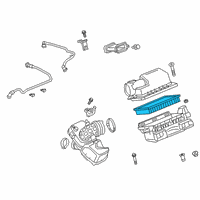 OEM Cadillac CT6 Air Filter Diagram - 23418368