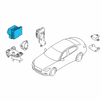 OEM Infiniti Q50 Actuator & Ecu Assy, Aniti-Skid Diagram - 47660-4GE9C