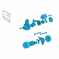 OEM 2007 Kia Sedona REMAN Starter Diagram - 361003C150RU