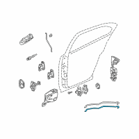 OEM Pontiac Grand Am Rod-Rear Side Door Locking Diagram - 22609609