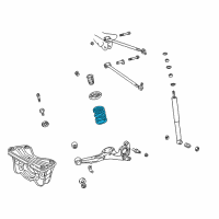 OEM 1999 Toyota RAV4 Coil Spring Diagram - 48231-42032