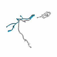 OEM 1999 Cadillac Seville Harness Asm, Starter Solenoid Wiring & Knock Sensor Wiring Diagram - 12167666