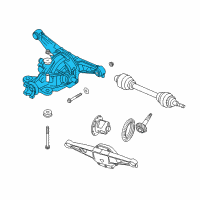 OEM 2006 Dodge Viper Differential-Rear Axle Diagram - 5038307AE