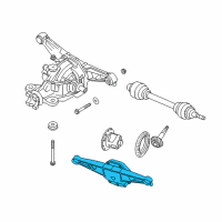 OEM 2005 Dodge Viper Cover-Differential Diagram - 5093383AB