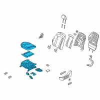 OEM 2013 Kia Optima Cushion Assembly-Front S Diagram - 882032T240AN7