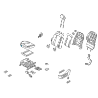 OEM 2011 Kia Optima Pad Assembly-Front Seat Cushion Diagram - 881502T021