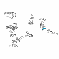 OEM 2010 Chevrolet Tahoe Lid Assembly Hinge Diagram - 19328704