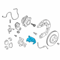 OEM BMW X3 Rear Brake Caliper Blue Right Diagram - 34-21-6-887-410