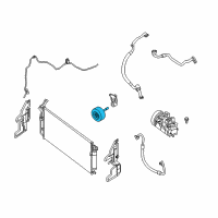 OEM Nissan Murano Pulley Assy-Idler, Compressor Diagram - 11925-JA11A