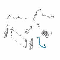 OEM 2009 Nissan Maxima Hose Flexible, High Diagram - 92490-ZN51A