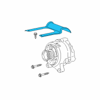 OEM Mercury Marauder Alternator Mount Bracket Diagram - 1W7Z-10153-CA