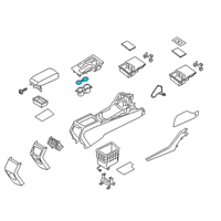 OEM 2016 Kia Optima Mat-Cup Holder Diagram - 84623D5000