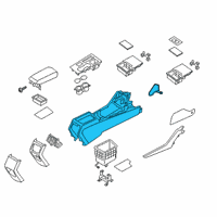 OEM 2019 Kia Optima Console Assembly-Floor Diagram - 84610D5000WK