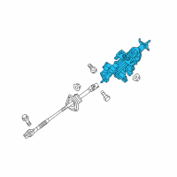 OEM 2010 Hyundai Genesis Column & Shaft Assembly-Steering Diagram - 56300-3M410