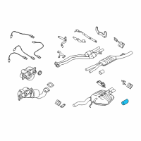 OEM BMW 525xi Tailpipe Trim Diagram - 18-30-7-534-036