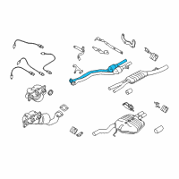 OEM BMW 528i xDrive Catalytic Converter Diagram - 18-30-7-541-848