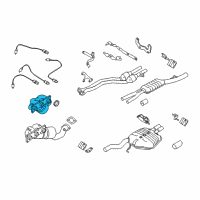 OEM BMW 528i Exchange. Exhaust Manifold With Catalyst Diagram - 18-40-7-563-732