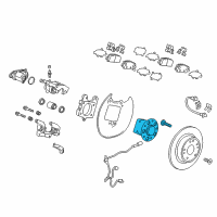 OEM 2022 Honda HR-V Bearing, Rear Hub Unit Diagram - 42200-T7D-J52