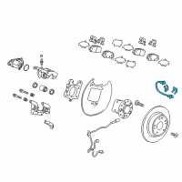 OEM 2017 Honda HR-V Hose Set, Right Rear Diagram - 01466-T7X-A00