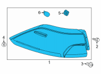 OEM Toyota Corolla Cross Tail Lamp Assembly Diagram - 81550-0A170