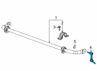 OEM 2016 Chevrolet Corvette Stabilizer Link Diagram - 22945601