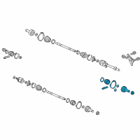 OEM Honda Odyssey Joint Set, Outboard Diagram - 44014-TK8-A21