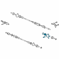 OEM Honda Ridgeline Boot Set, Outboard Diagram - 44018-TK8-A31