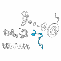 OEM Honda Sensor Assembly Front Diagram - 57455-T2F-A01