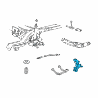 OEM 2007 Ford Taurus Knuckle Diagram - 6F1Z-4A013-A