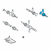 OEM 2021 Kia Soul Boot Kit-Fr Axle WHE Diagram - 49581K0220