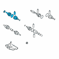 OEM 2020 Kia Soul Joint & Boot Kit-FRT Diagram - 49580K0220