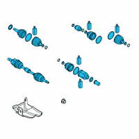 OEM Kia Soul Shaft Assembly-Drive, LH Diagram - 49500K0220