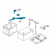 OEM 2010 Infiniti EX35 Cable Assy-Battery To Starter Motor Diagram - 24105-1NA0A