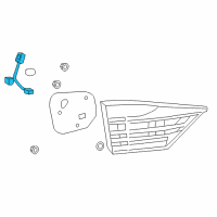 OEM 2015 Lexus ES300h Socket & Wire, Rear Lamp Diagram - 81585-33240
