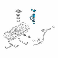 OEM Kia Sedona Fuel Pump & Sender Module Assembly Diagram - 311104D700