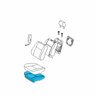 OEM 2006 Pontiac Vibe Seat Cushion Pad Diagram - 88973892