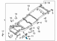 OEM 2020 Nissan Frontier BRACKET-BOUND BUMPER, RH Diagram - 50440-9BT0A