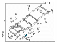 OEM 2020 Nissan Frontier BRKT-Fr Shock Abs MTG, RH Diagram - 50412-9BT0A