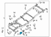 OEM Nissan Frontier BRKT-Cab MTG, 1ST Diagram - 95112-9BT0A